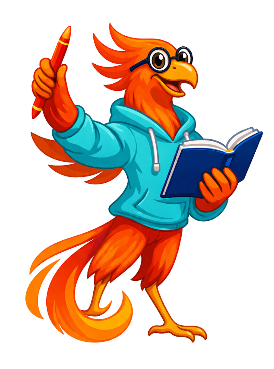 Fénix mascota de Aprendix